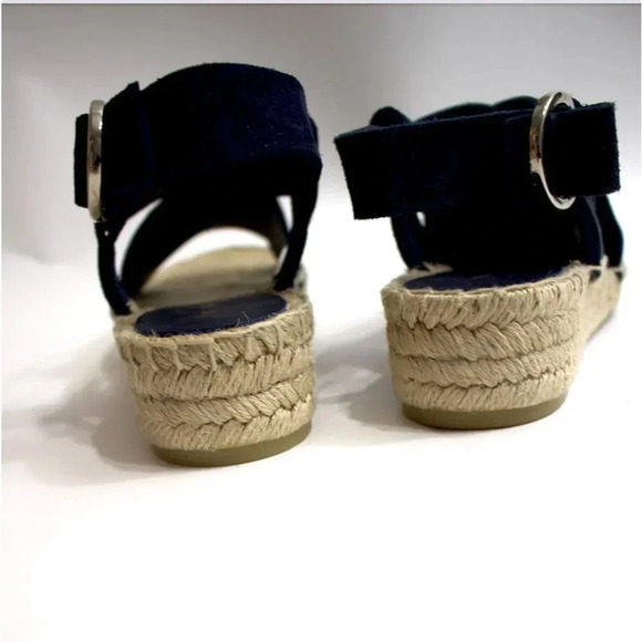Via Spiga Gia Espadrille Blue Straps Sandal Size 6 NEW With Box - Picture 8 of 9